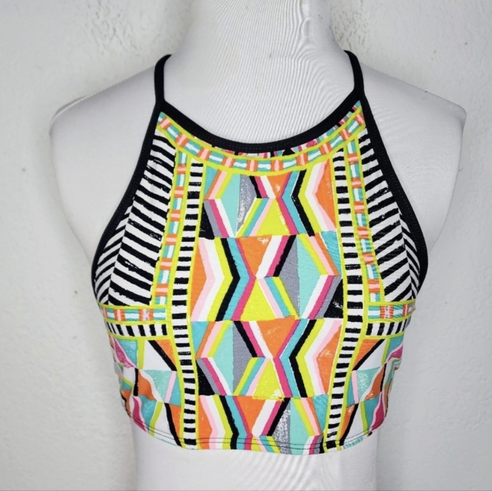 Trina Turk Brasilia Graphic Crop Tank Top